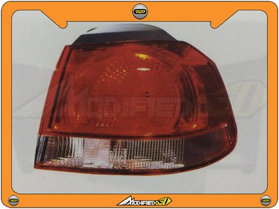 DJD 14-VW-D0184 VW 福斯 GOLF 6 09- 紅白尾燈 (V)(依當月報價為準)