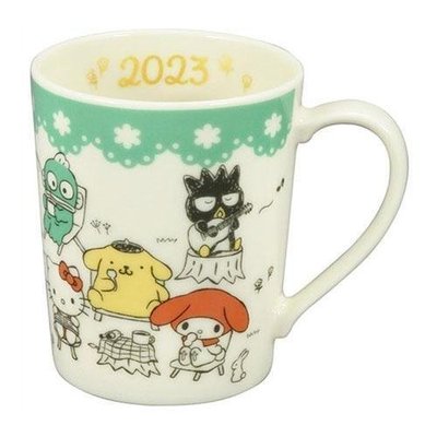 日本商品三麗鷗2023年數量限定商品2023年Hello Kitty明星角色陶瓷馬克杯