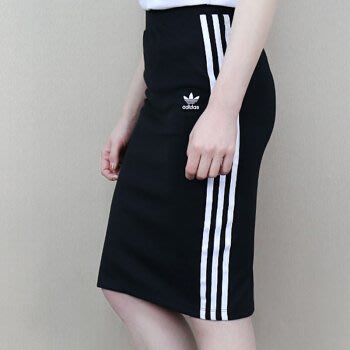 小阿姨shop adidas originals 3 STR SKIRT  三線 三葉草 裙 CE5609