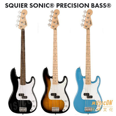【民揚樂器】Squier Sonic Precision 電貝斯 PRECISION BASS 貝士 附配件