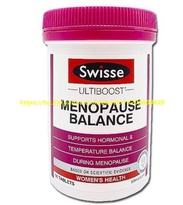 樂梨美場 100％澳洲正品 澳洲Swisse Menopause Balance 大豆異黃酮 女性更年期（60粒）