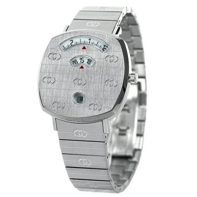 GUCCI  古馳 YA157401 手錶 35mm 銀色面盤 藍寶石鏡面 不鏽鋼錶帶 女錶 男錶
