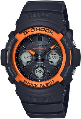 日本正版 CASIO 卡西歐 G-Shock AWG-M100SF-1H4JR 手錶 男錶 電波錶 太陽能充電 日本代購
