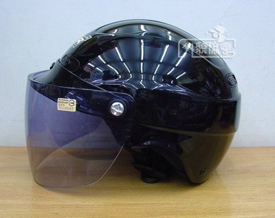 ((( 外貌協會 ))) M2R-09 透氣半罩安全帽( 亮黑 /墨色鏡片)原價550現在特價400元