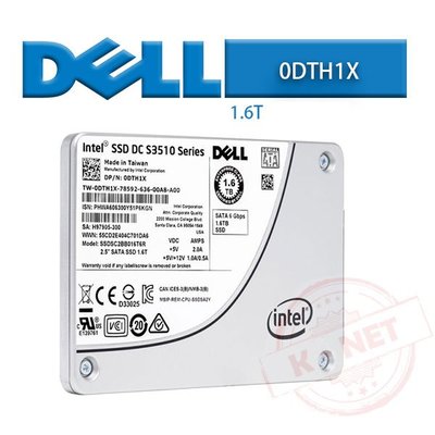 全新 DELL 伺服器專用硬碟 SSD 固態硬碟 0DTH1X 1.6TB 2.5吋 SAS 6Gbps