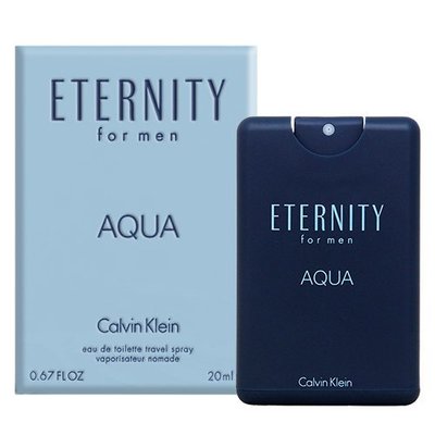 ☆MOMO小屋☆ Calvin Klein CK Eternity AQUA 永恆之水 男香 身體噴霧 20ML