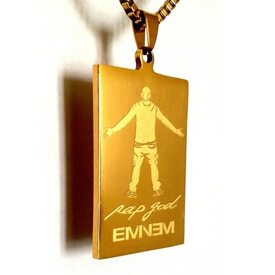 Cover Taiwan 官方直營 Eminem 阿姆 嘻哈 軍牌 狗牌 Stan Shady Rap God 金項鍊