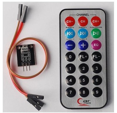 3件套，單片機 紅外遙控模組+接收頭HX1838+NEC編碼紅外 遙控器   [140723-035]     t737