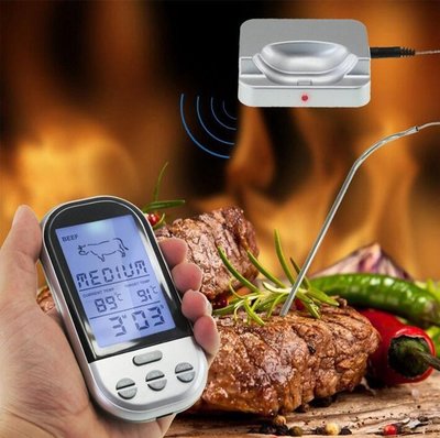 無線燒烤電子溫度計 食品溫度計 咖啡溫度計 食品溫度計 電子溫度計 溫濕度計 烘培溫度計 非筆式溫度計 針式溫度