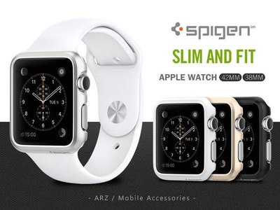 shell++Spigen 超薄保護殼【ARZ】【A447】Apple Watch 3 2 1 38mm保護殼 蘋果手錶保護殼 SGP