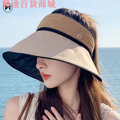 遮陽帽女鏤空加寬大簷遮陽帽夏季防紫外線全面罩瘦臉橡膠太陽帽