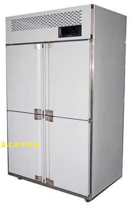 鑫忠廚房設備-餐飲設備：手工系列四門立式冷凍櫃-四門麵團冰箱-賣場有西餐爐-烤箱-攪拌機-發酵箱