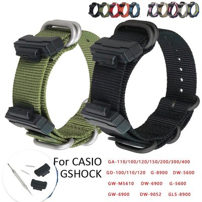 卡西歐 G-Shock Ga-110 100120300 Gls 5600 Gd Gw Dw-6900 手鍊帶, 帶黑色-CC1011