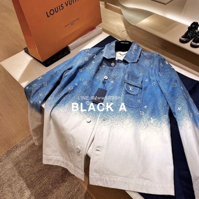 【BLACK A】精品Louis 威登 2020早春限量漸變牛仔工裝襯衫 外套 特價特價隨時想漲價 僅有一批售完不補