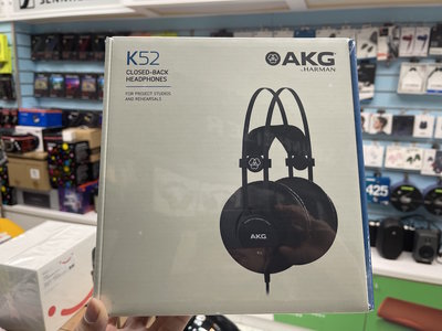 禾豐音響 送收納袋 奧地利 AKG K52密閉式專業耳機錄音監聽 - 手機音樂聆賞/實況直播/專業錄混音 公司貨