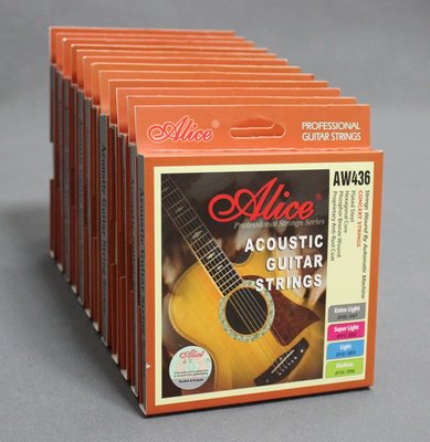 【老羊樂器店】Alice AW436-SL(11-52) AW436-XL(10-47) 磷青銅 民謠吉他弦 木吉他弦