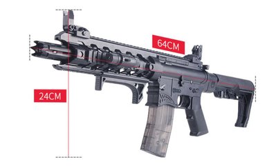 823生存遊戲-洛臣鯊魚嘴AR15水彈槍下供M4電動連發仿真玩具槍户外CS對戰