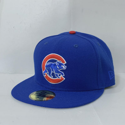 CA-美國職棒【芝加哥小熊】MLB 2016年 LOGO隊徽×世界大賽布標 訂製帽-7 1/2 (寶藍 NEW ERA 59FIFTY 非球員帽)