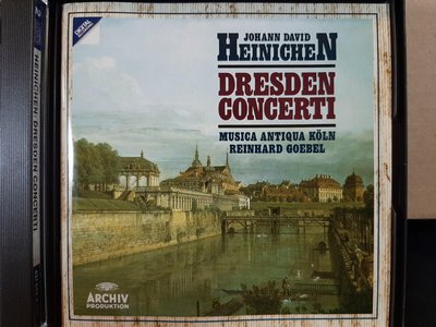 Goebel,Heinichen-Dresden Concerti,戈貝爾指揮柯隆古樂團，演繹漢尼宣:德勒斯登大協奏曲，2CD,如新。