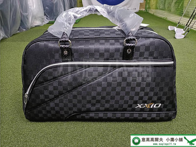 [小鷹小舖] Dunlop XXIO Golf GGB-X161 高爾夫 波士頓包 手提袋 運動包 時尚設計 聚脂纖維 合成皮革 黑、灰 兩色 '23 NEW