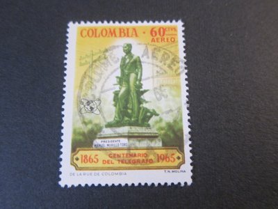 【雲品1】哥倫比亞Colombia 1965 Sc C469 FU 庫號#B537 90435