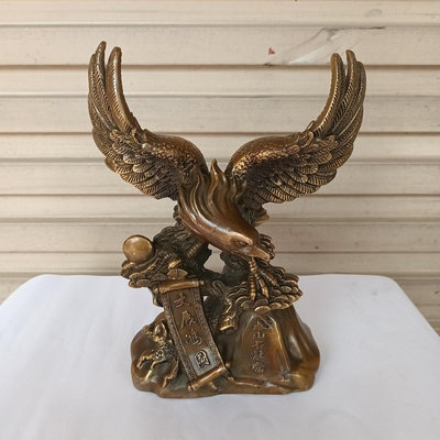 [六順民藝]銅雕--老鷹(重量2590g)