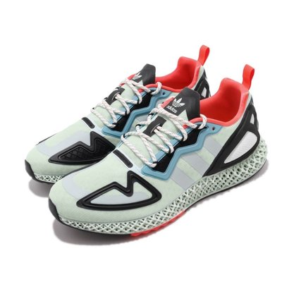 =CodE= ADIDAS ORIGINALS ZX 2K 4D 網布慢跑鞋(薄荷綠黑)FV8500 3D列印技術 預購