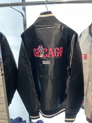 ❤奢品匯LF日本代購❤日本村上隆 × Chicago Cubs聯名合作款太陽花夾克外套棒球衫