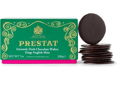英國 PRESTAT 薄荷黑巧克力薄片 200g （預購）