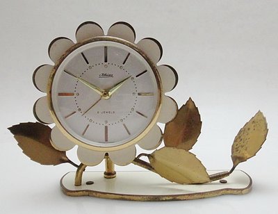 【timekeeper】  70年代德國製Kaiser花型機械鬧鐘(免運)