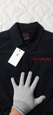 全新正品Nike Air Jordan 喬登女子黑色電繡縮口褲管連身工作服M(DD7064-010）