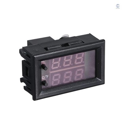 DC 12v可編程led數字溫控器調節器迷你微電腦控制溫度計可調溫控制器溫控器模塊+ntc傳感器