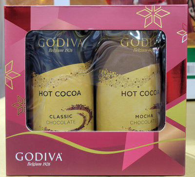 【小如的店】COSTCO好市多代購~GODIVA 歌帝梵 罐裝可可粉禮盒組(410g*2罐) 142165