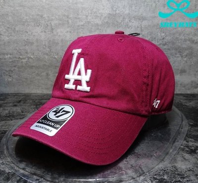 [SREY帽屋]預購＊47 Brand CLEAN UP MLB 洛杉磯道奇 LA 酒紅色 美國限定色 棒球帽 老帽