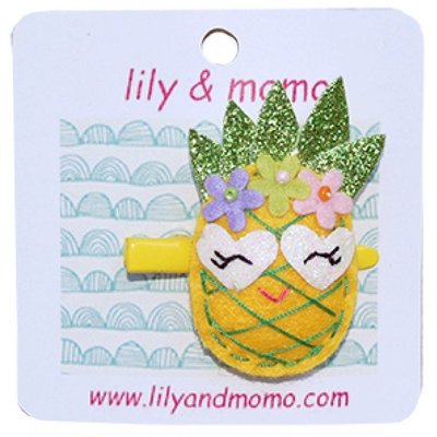 ♡NaNa Baby♡ 美國 Lily & Momo 手工童趣髮飾-甜蜜蜜鳳梨 #HCA385