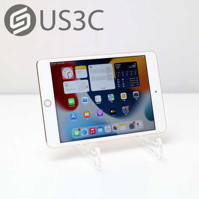 【US3C-桃園春日店】【一元起標】公司貨 Apple iPad mini 4 128G WiFi 金 7.9吋 800萬畫素 A8晶片 指紋辨識 二手平板