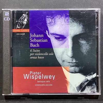Bach巴哈-無伴奏大提琴組曲（古大提琴版）彼耶特Wispelwey/古大提琴 1998年德國版 2CD
