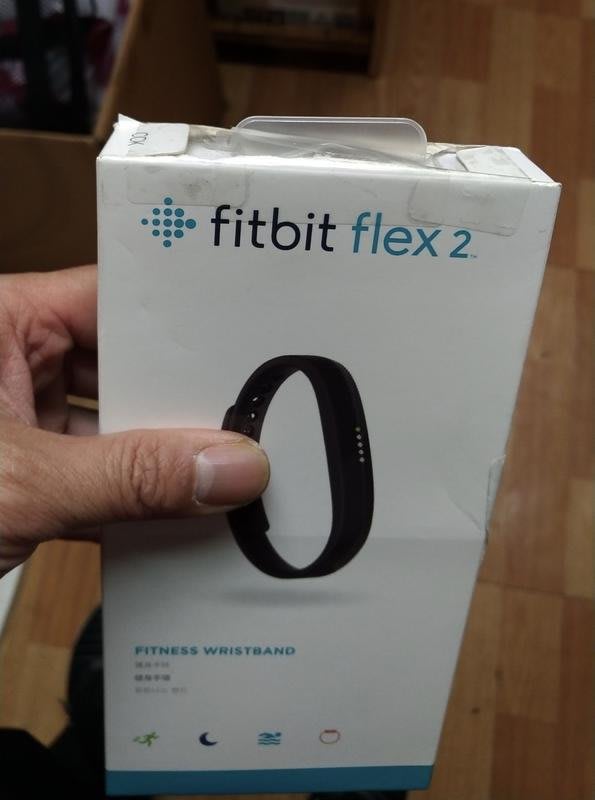 黑色※台北快貨※全新原裝Fitbit Flex 2 二代時尚健康智慧防水運動手環