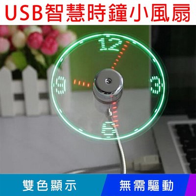 缺貨【易控王】USB智慧時鐘小風扇 / USB時鐘風扇 / 時間顯示隨插即用無需驅動 (80-008)