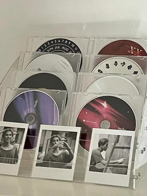 現貨 cd收納盒專輯漫畫光碟dvd整理箱碟片保護收藏架創意階梯展示架子 收纳包