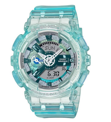 CASIO 卡西歐 G-SHOCK 虛擬科幻 雙顯腕錶 / GMA-S110VW-2A /45mm