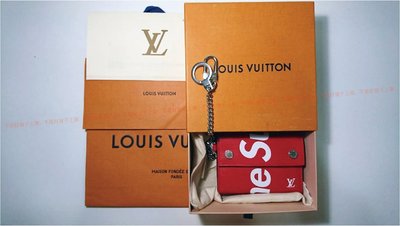 全新公司貨 Supreme x Louis Vuitton Chain Wallet Epi Red 紅 腰鍊包 全配