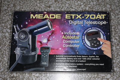 【Meade】ETX-70AT 7公分物鏡口徑折射式天文望遠鏡，含電動經緯儀，近新品極少使用，超低價廉讓～