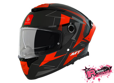 ♚賽車手的試衣間♚ MT Helmets® Thunder 4 SV Mountain C5 Matt 消光 黑/紅