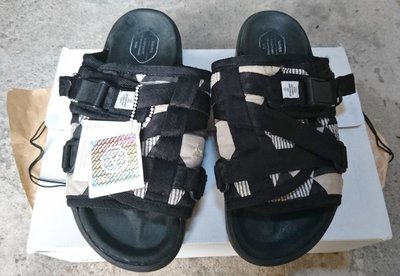 【日系雜舖】Visvim Christo FIL HIROSHIMA 廣島開幕限定 拼布拖鞋 S 黑 28cm 絕版品