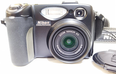 NIKON COOLPIX 5400 類單眼數位相機  二手故障機 須自行維修送修  包含原廠外盒說明書背包電池記憶卡一整組