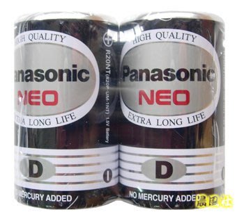 含稅【晨風社】國際牌 Panasonic 1號 碳鋅 錳乾電池 2入