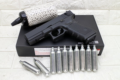 [01] KJ KP18 GLOCK G18 手槍 CO2槍 + CO2小鋼瓶 + 奶瓶 ( 葛拉克克拉克玩具槍G17