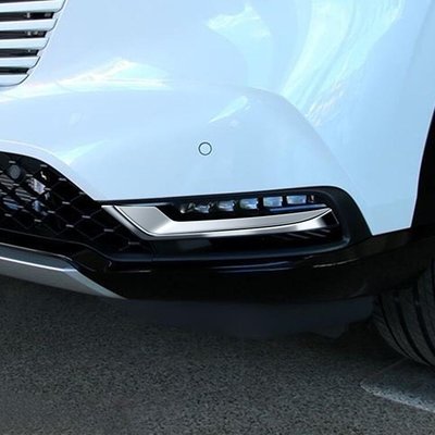 Honda HRV 2022-2023適用本田繽智前後霧燈框後霧燈罩 前霧燈眉 外飾改裝裝飾件電鍍銀