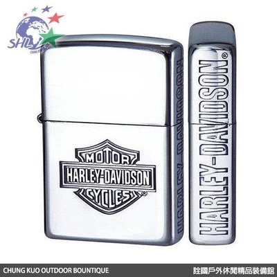 詮國 ZP416 Zippo 日系經典 Harley Davidson 哈雷 三面蝕刻銀款 / HDP-41